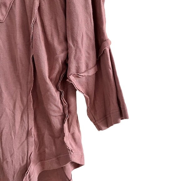 VICI Oversized Slouchy V-Neck 3/4 Sleeve top - Picture 4 of 8